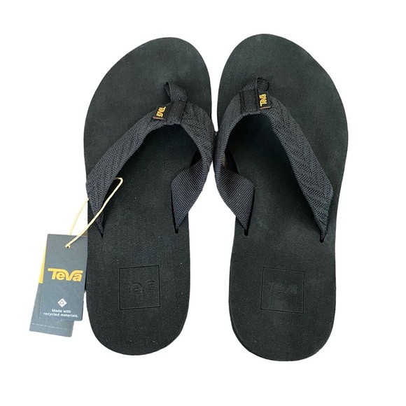NWT Teva Mush 2 Women’s Black thong flip flop Sandal Size 6 - Picture 6 of 7